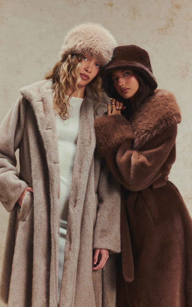 Bob en fausse fourrure chocolat image 2