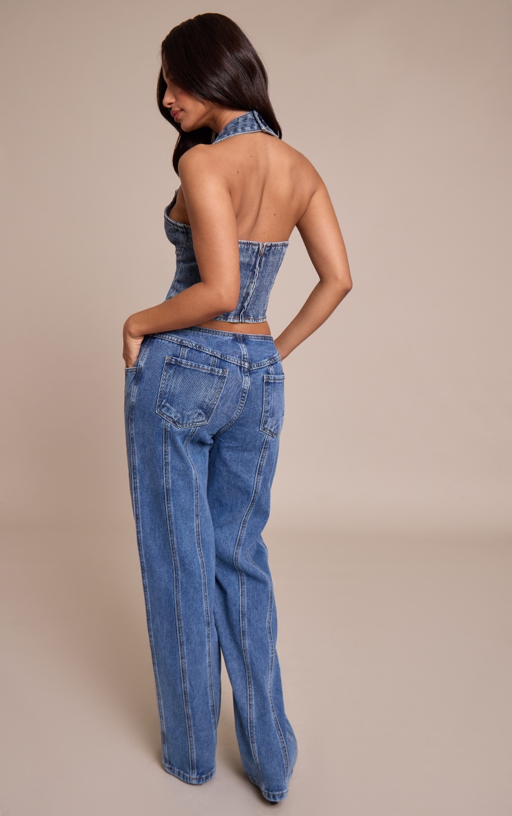 Petite Jean à zip et lisérés surjetés image 3