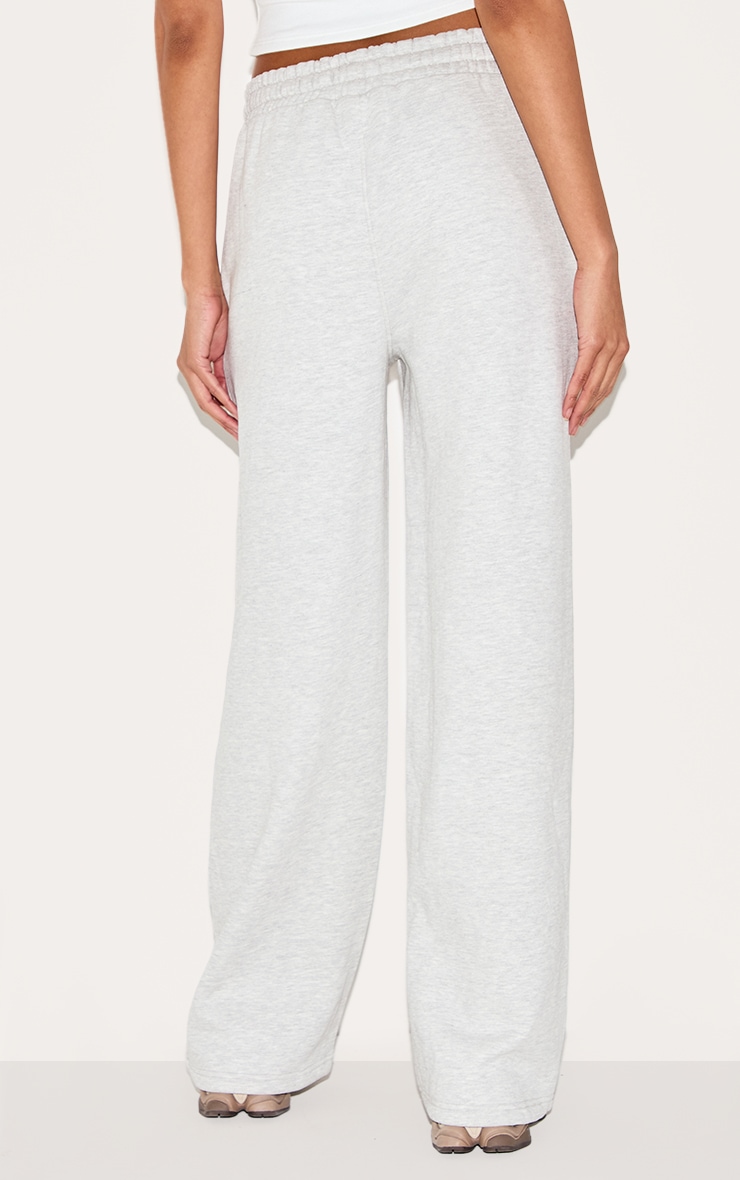 Ash Grey Premium Wide Leg Joggers image 3