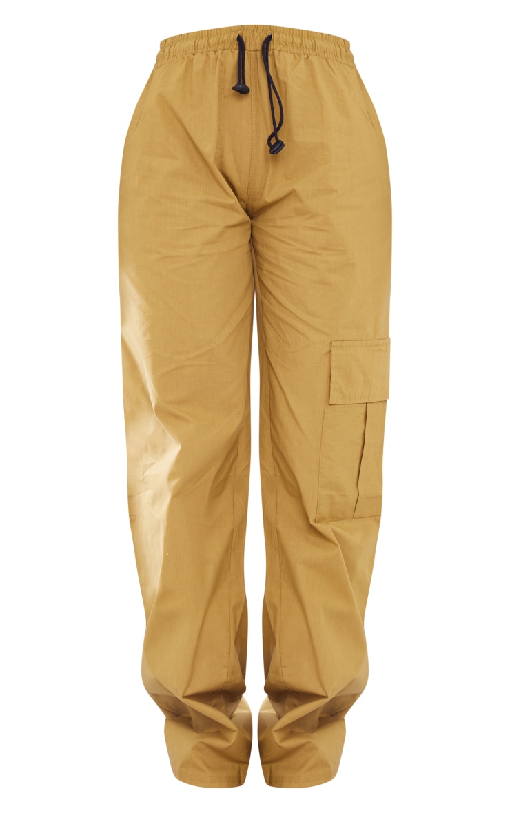 Tall Khaki Low Rise Toggle Straight Leg Cargos PrettyLittleThing USA