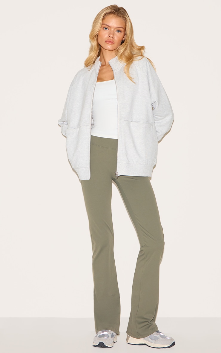 Ash Grey Premium Oversized Track Top image 3