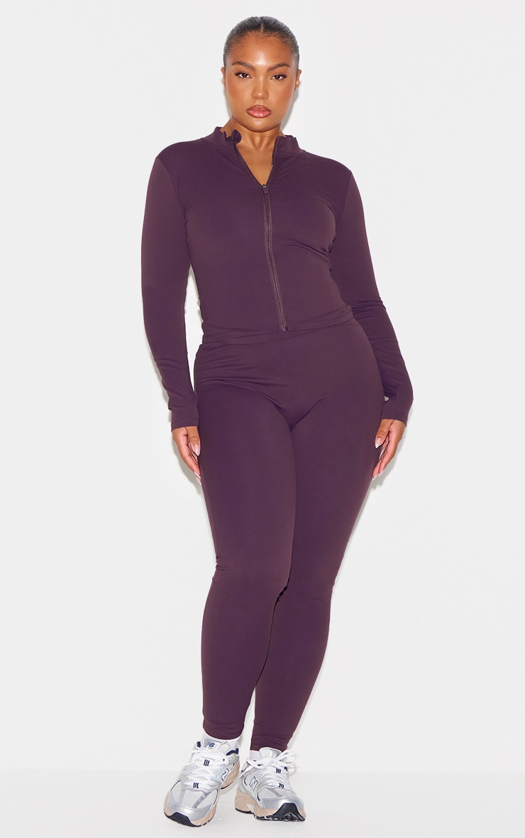 Dark Plum Sculpt Super High Waist Leggings image 6