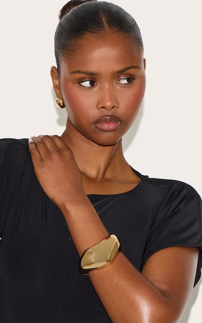 Gold Abstract Bangle