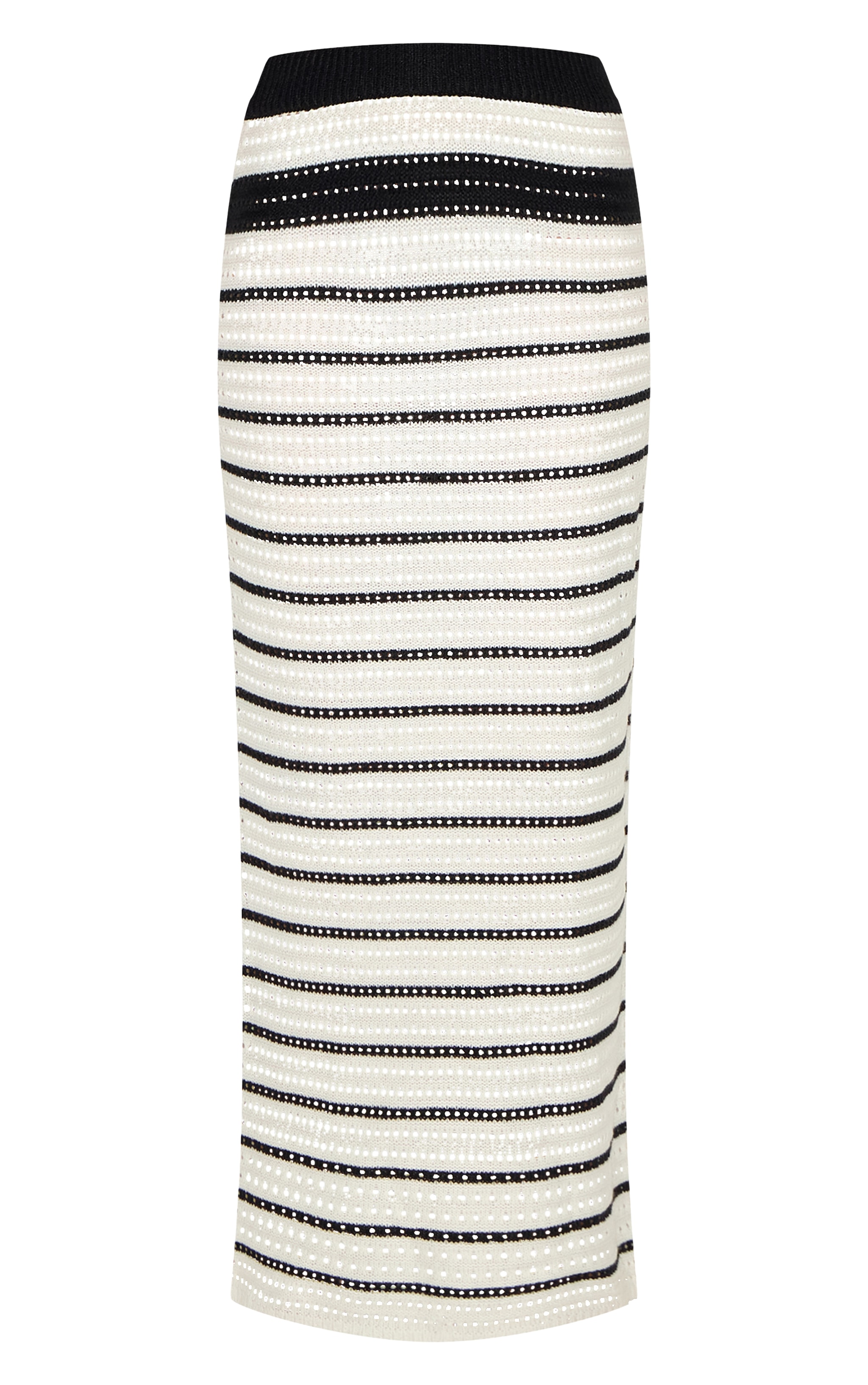 Petite Monochrome Crochet Knit Maxi Skirt image 5