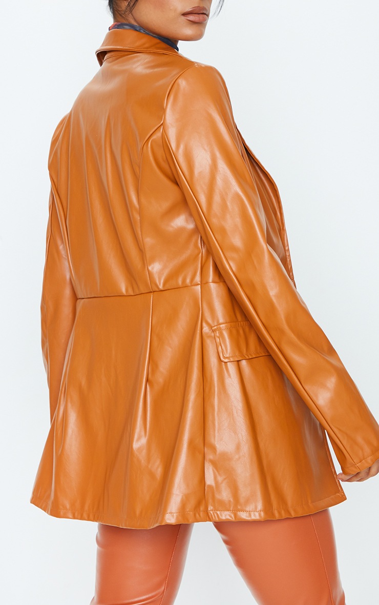 Tan Pu Fitted Blazer Coats & Jackets PrettyLittleThing USA