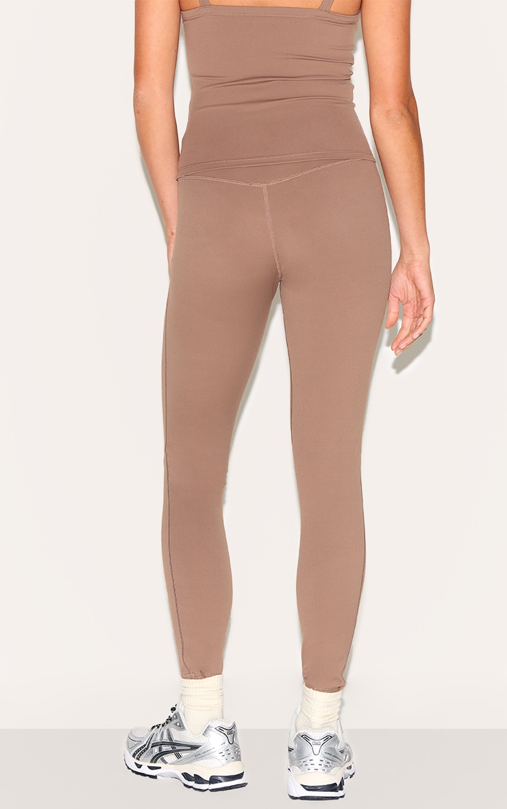 Petite Legging de sport en Sculpt gris champignon à taille haute image 3