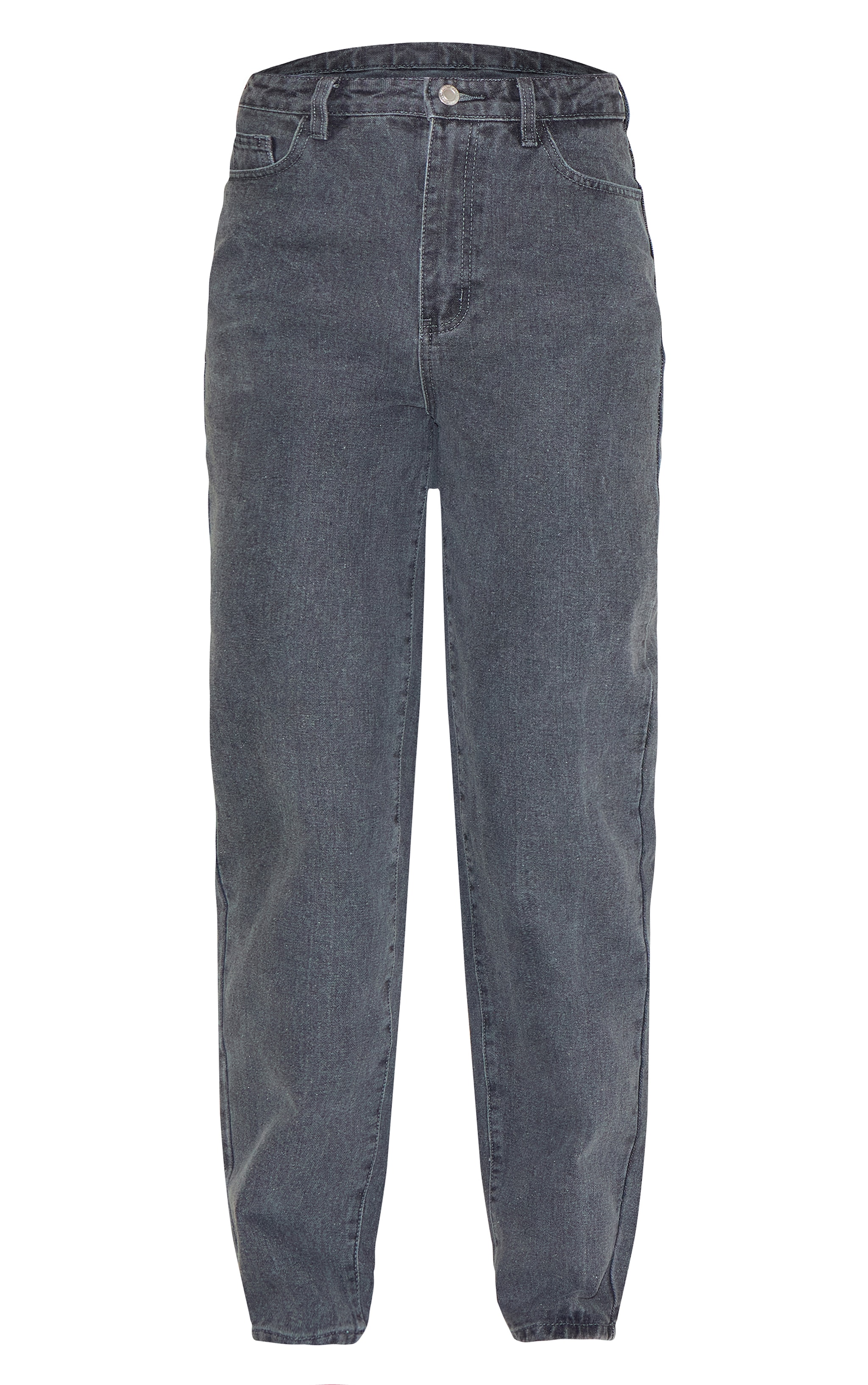 Tall Jean mom gris délavé à taille haute image 5