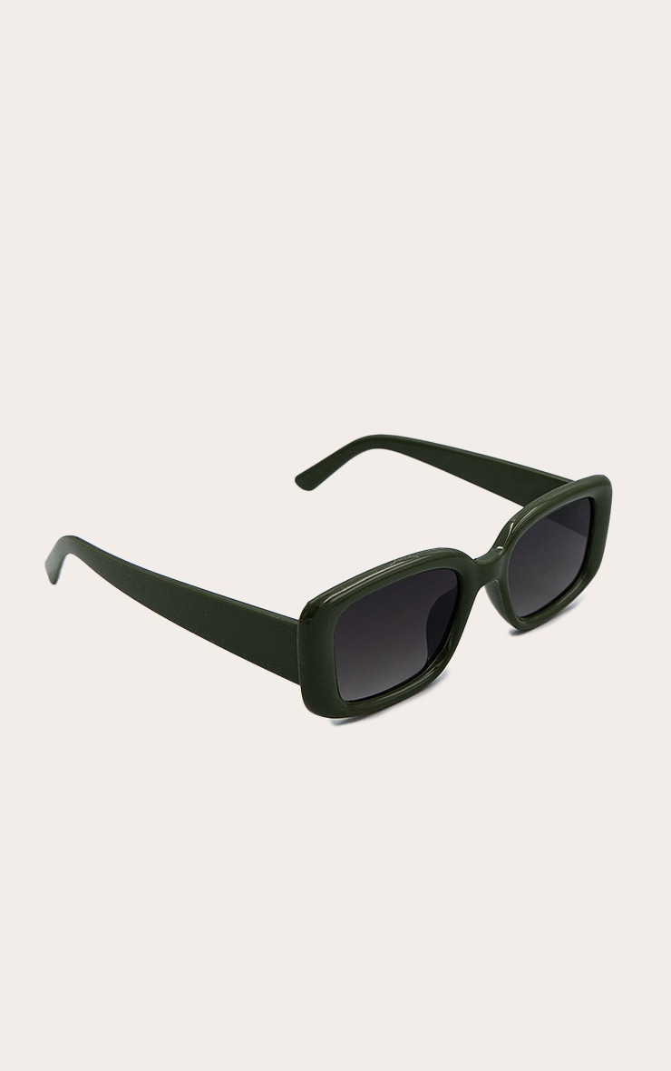 Khaki Square Sunglasses image 2