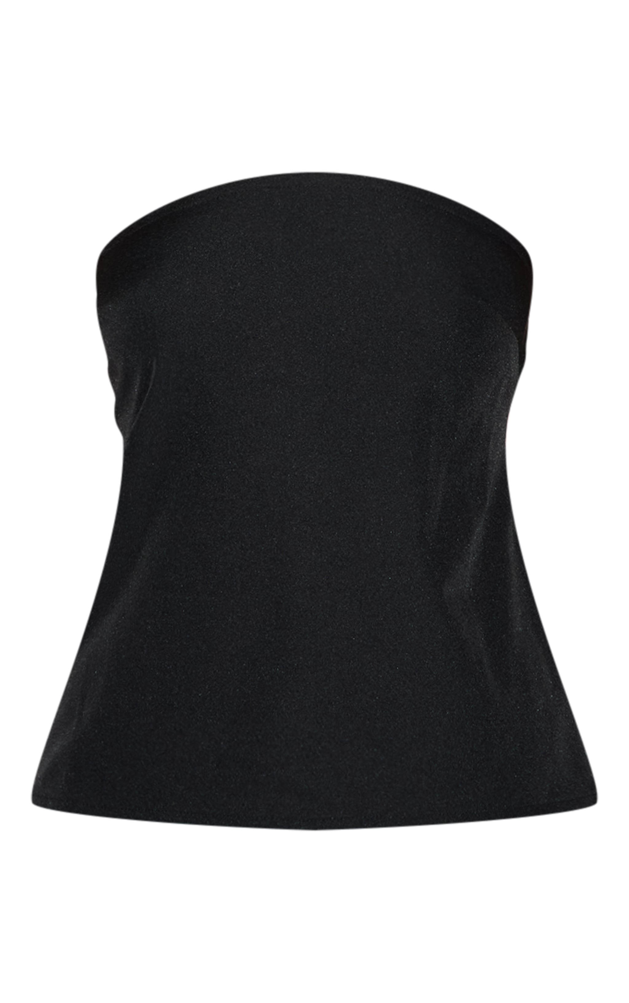 Bustier droit tissé noir image 5