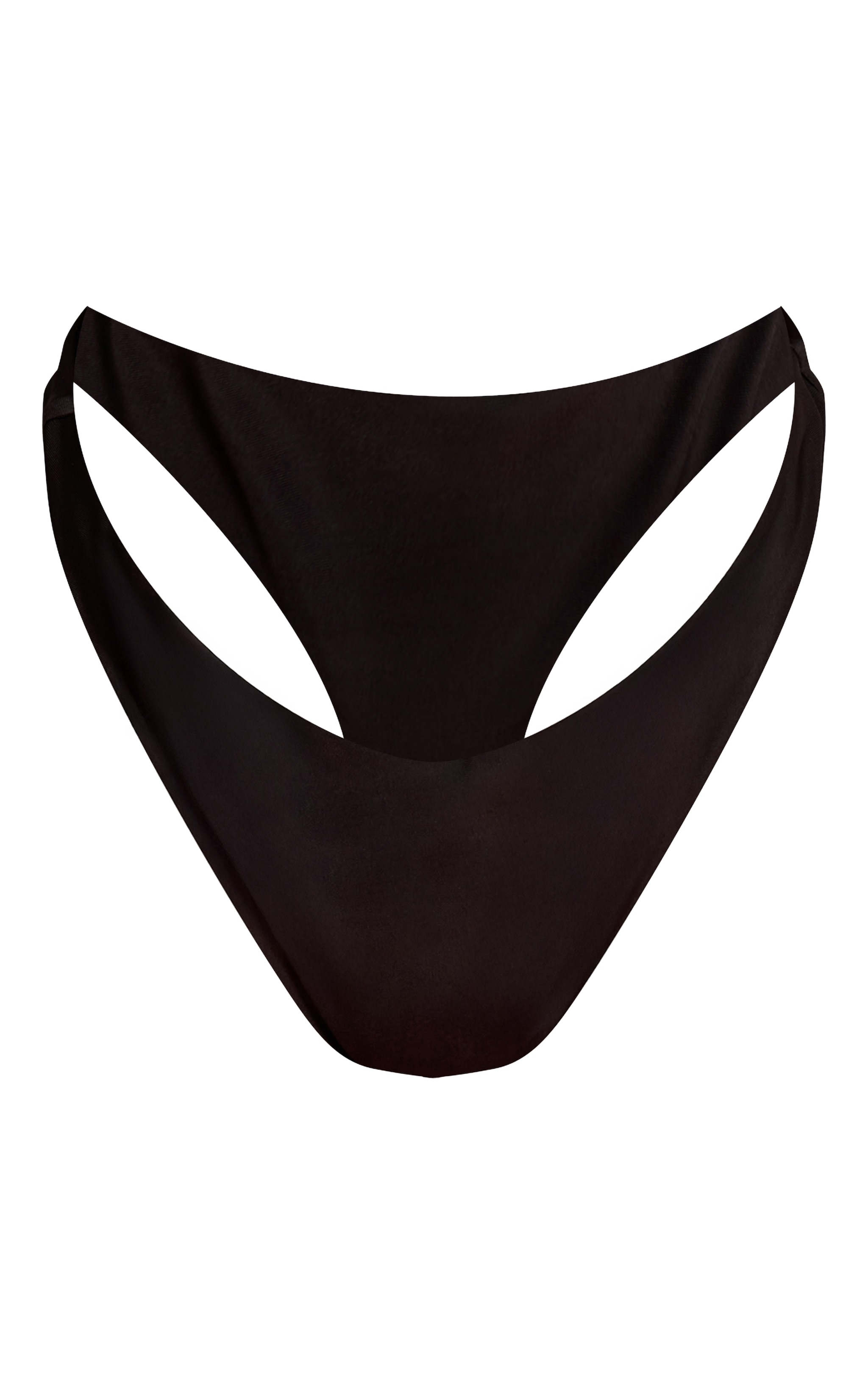Black Ruched Tanga Bikini Botoms image 5