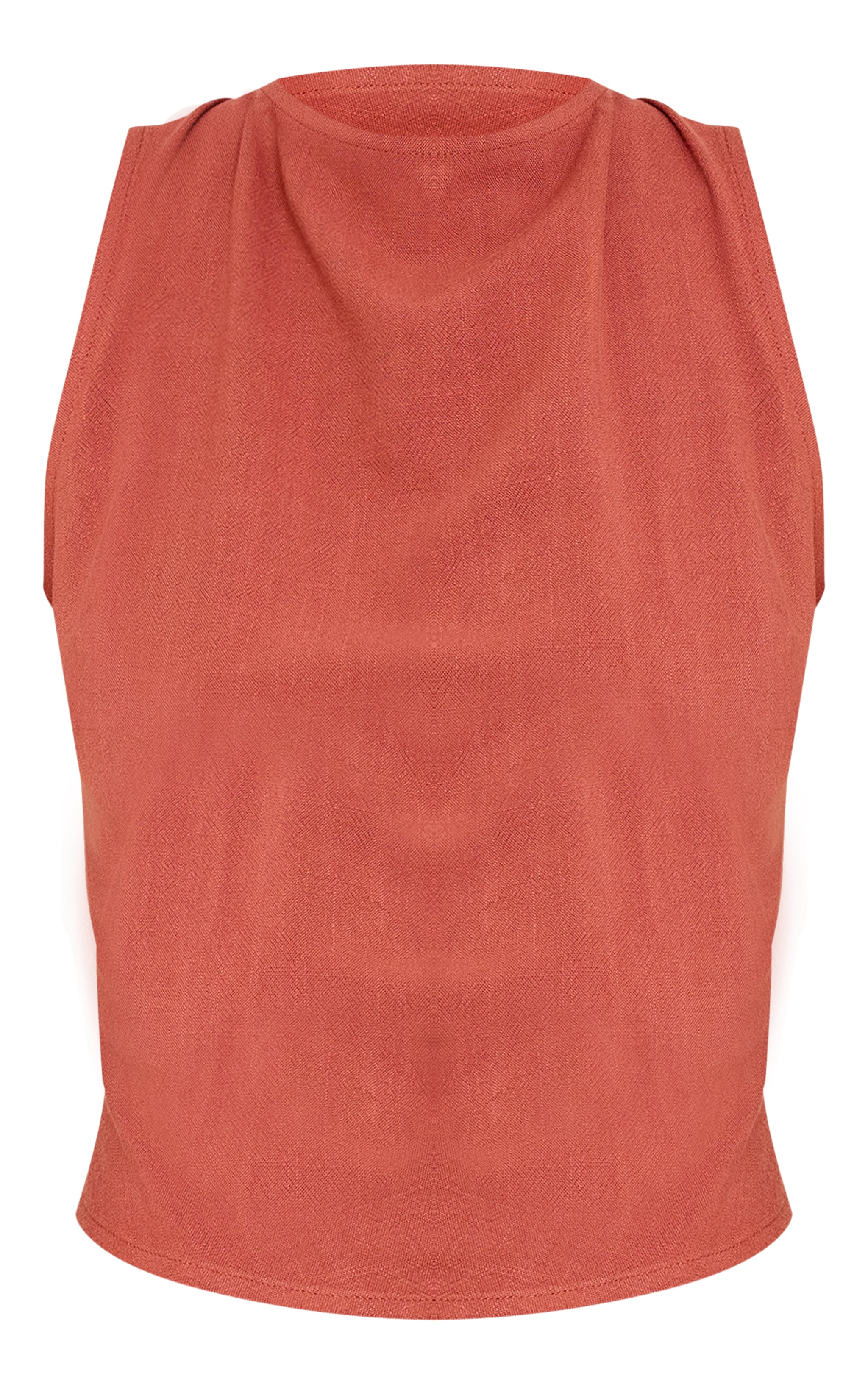 Rust Longline Vest Top image 5