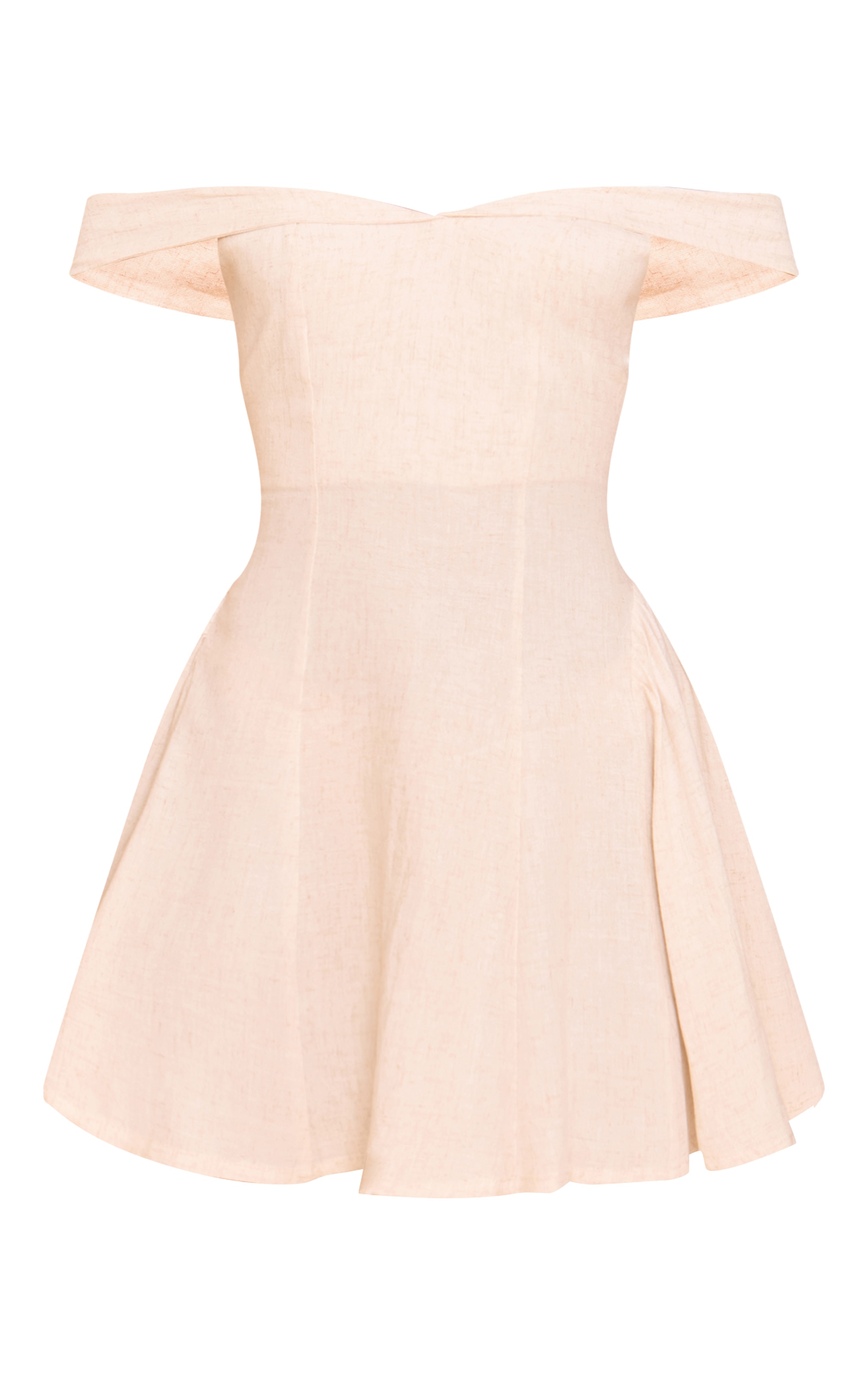 Robe droite non colorée à col bardot image 5