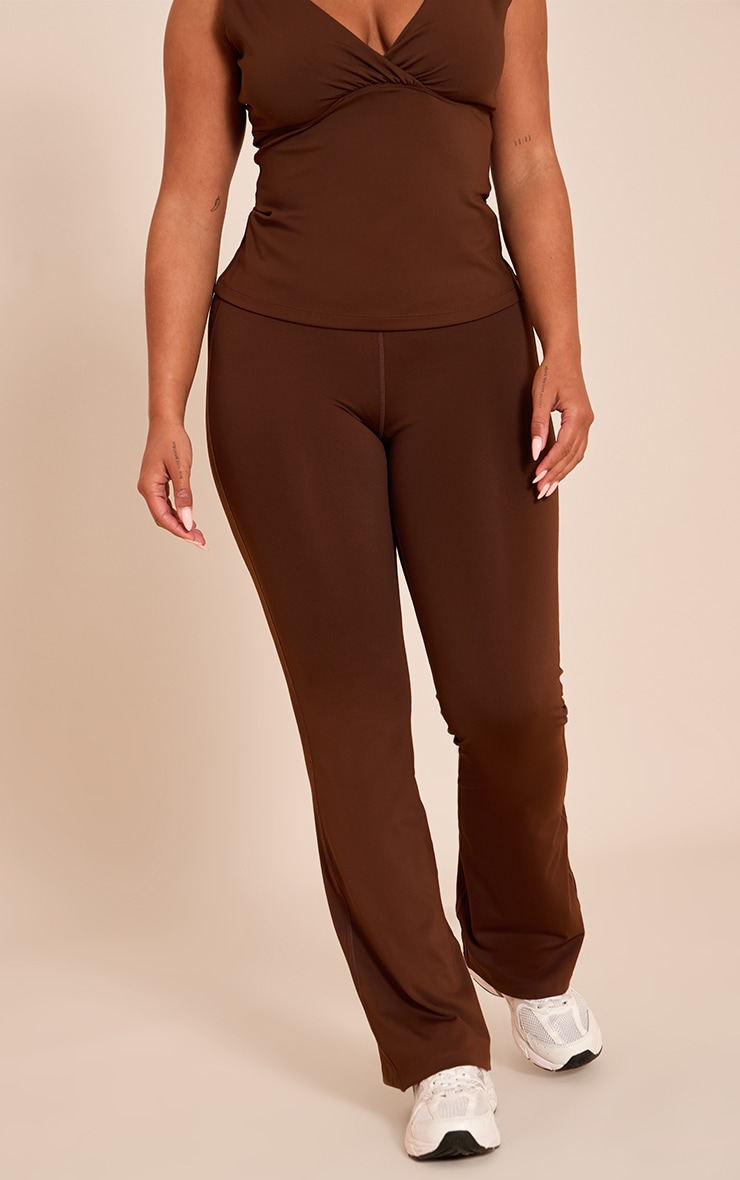 Shape Chocolate Sculpt Wrap V Front Wide Leg Pants image 2