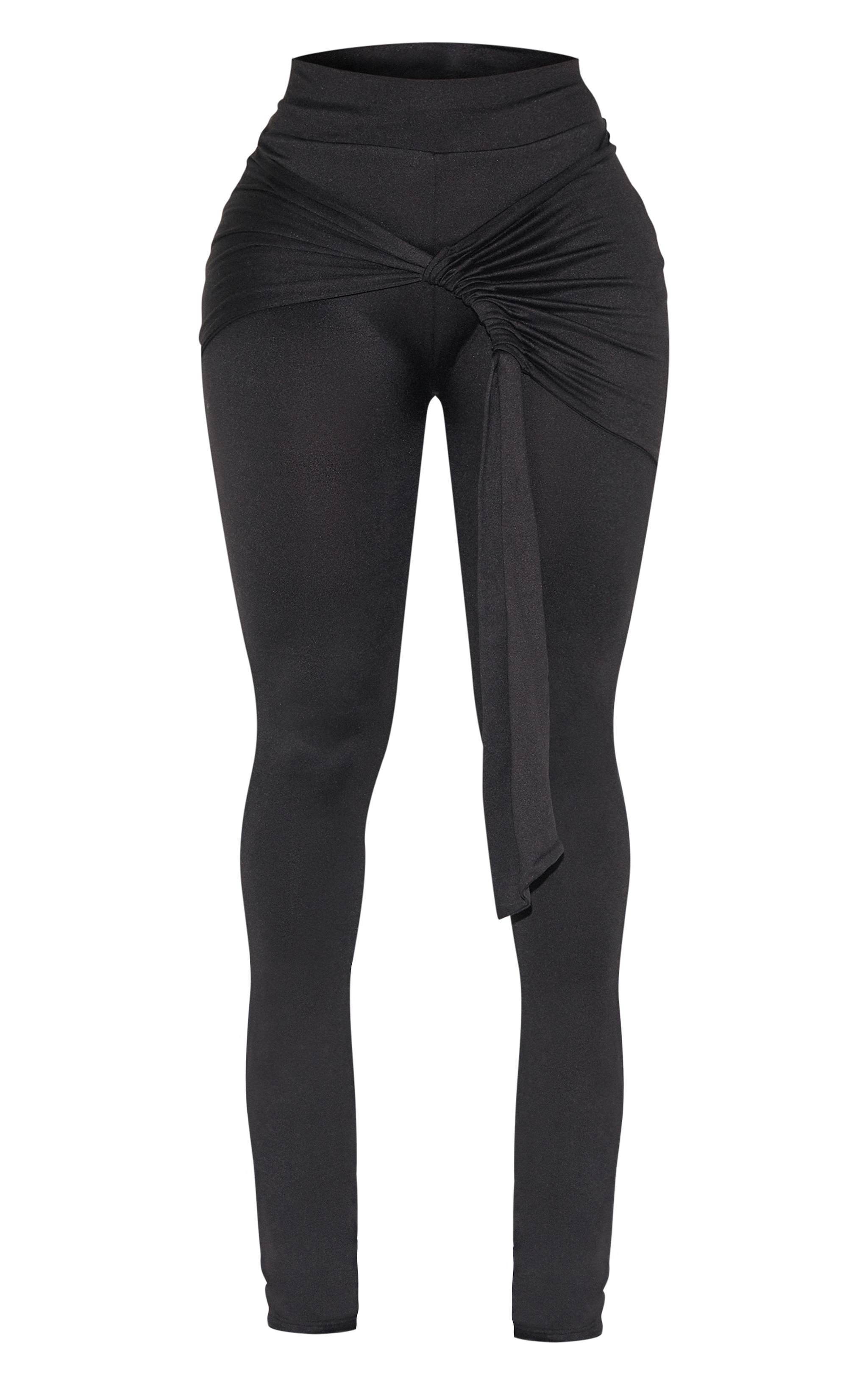 Shape Black Super Soft Wrap Drape Flare Pants image 5