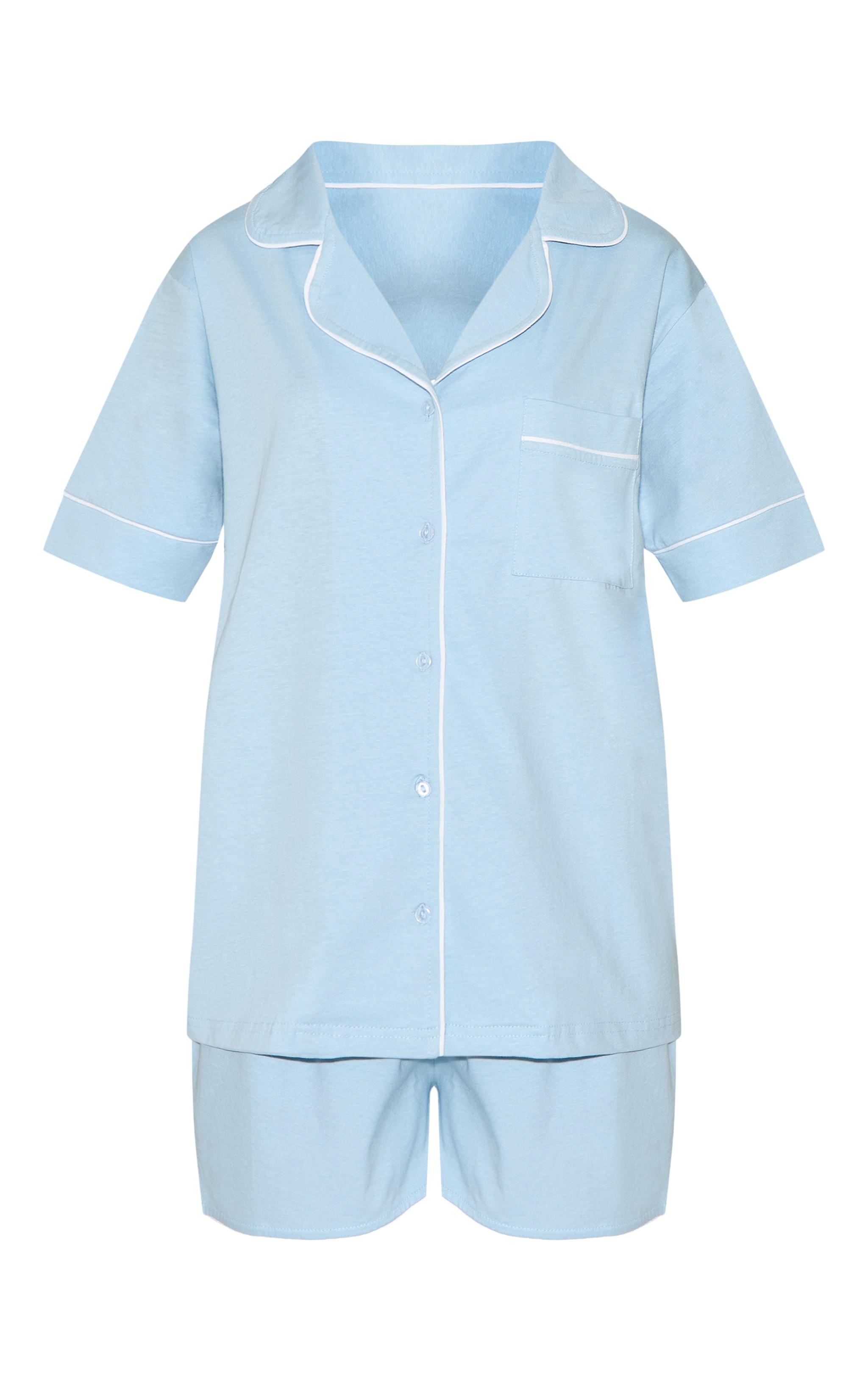 Baby Blue Jersey Pj Set image 5