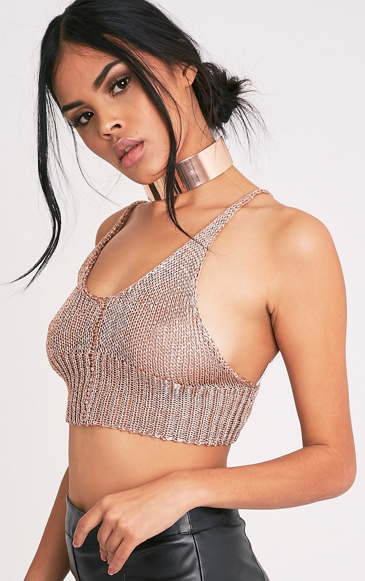 Rose gold bralet clearance