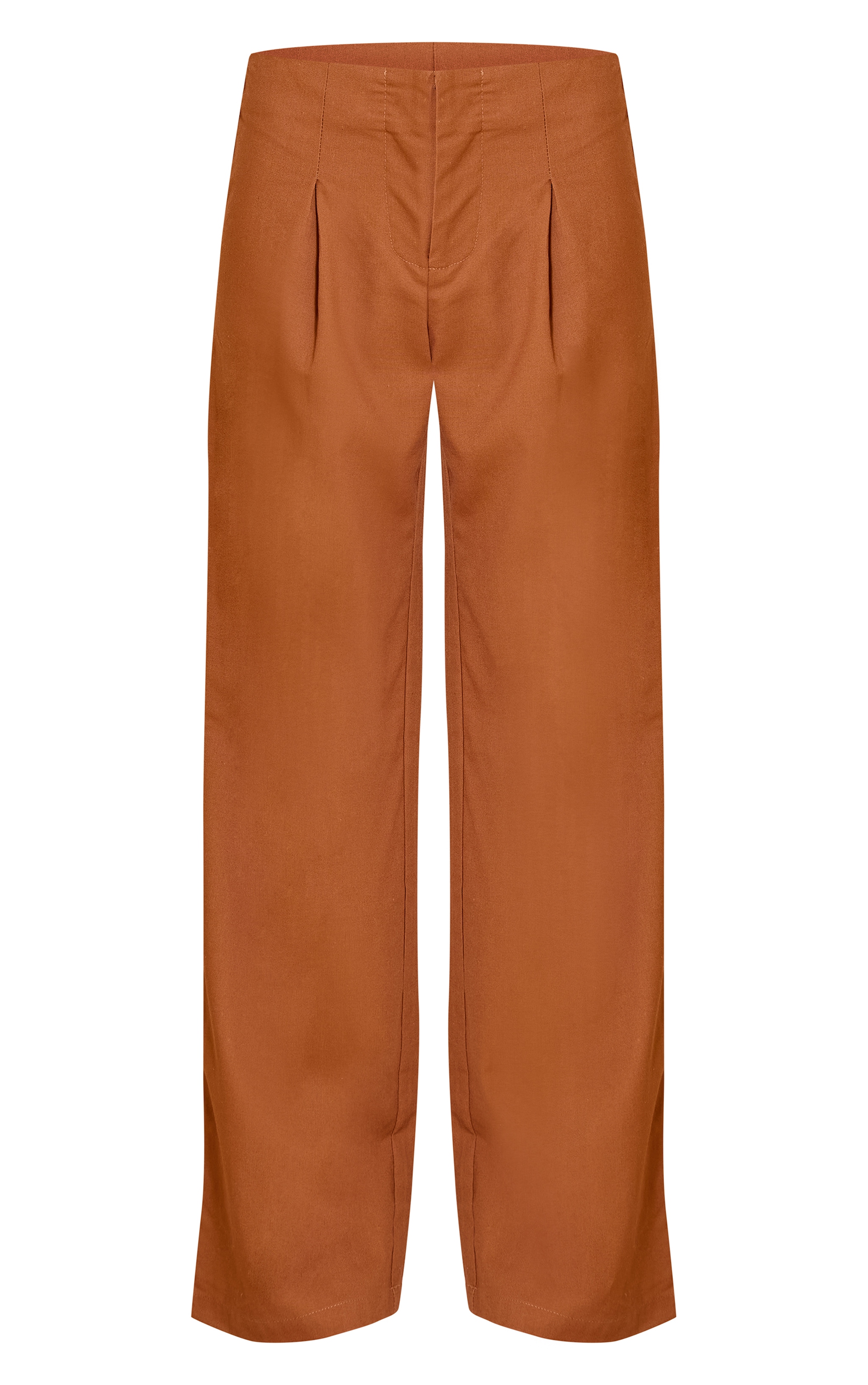 Chesnut Woven Mid Rise Straight Leg Pants image 5