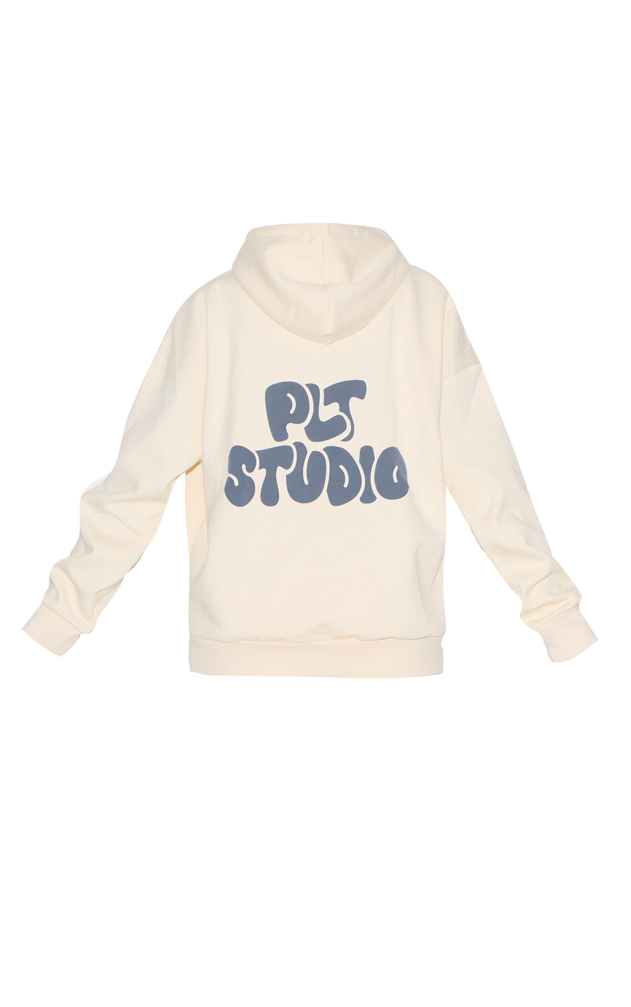 PRETTYLITTLETHING Hoodie oversize deluxe sable à slogan "PLT Studio" image 5