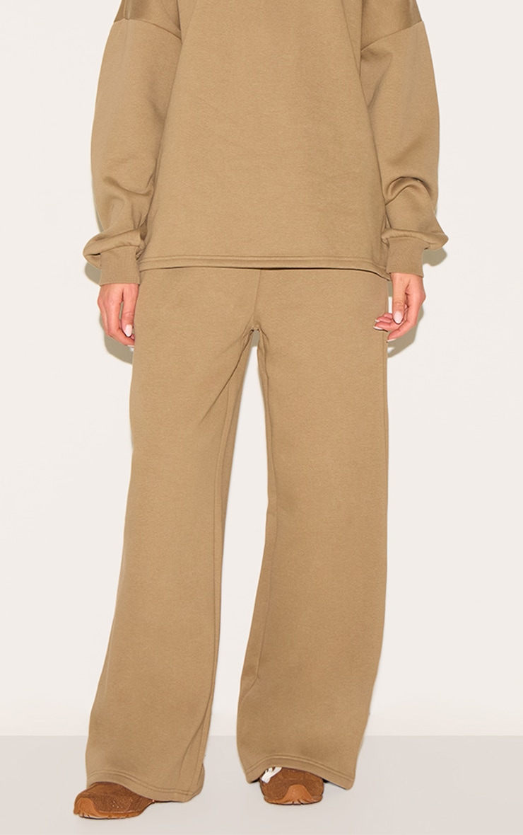 Taupe Straight Leg Sweat Sweatpants image 2