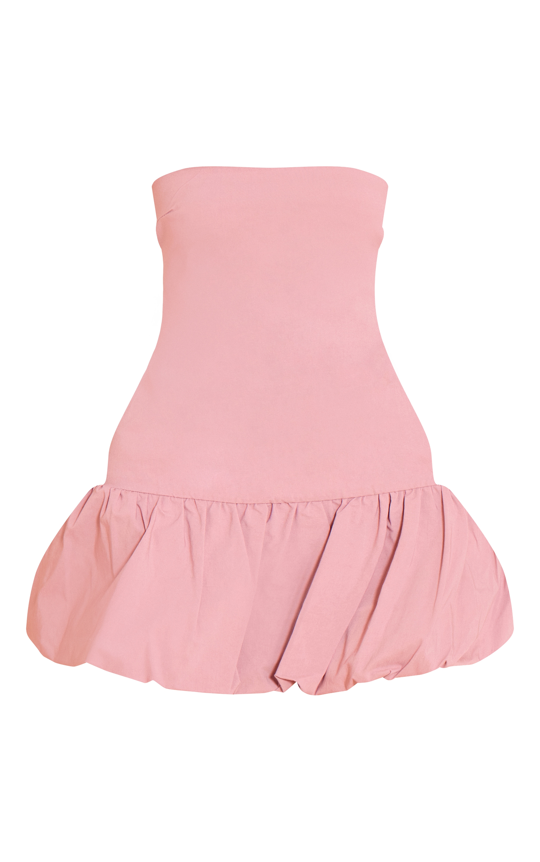 Blush Stretch Woven Bandeau Puffball Dress image 5