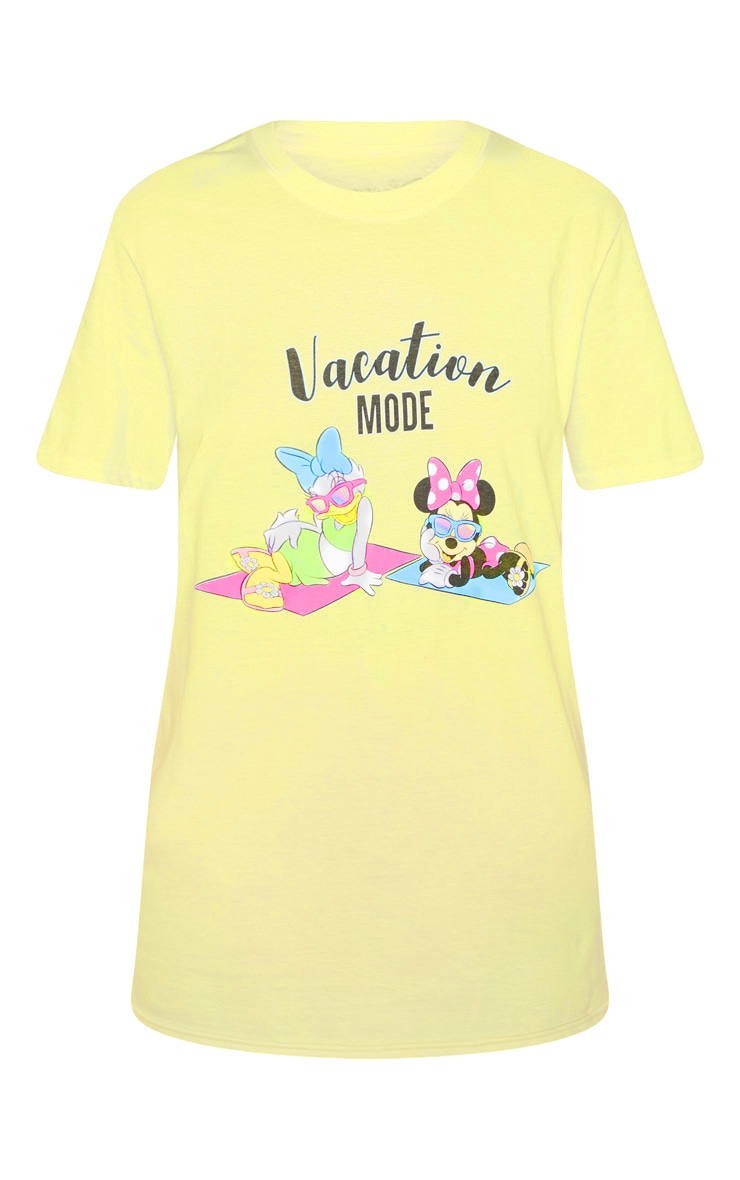 Yellow Disney Daisy & Minnie Oversized T Shirt PrettyLittleThing USA