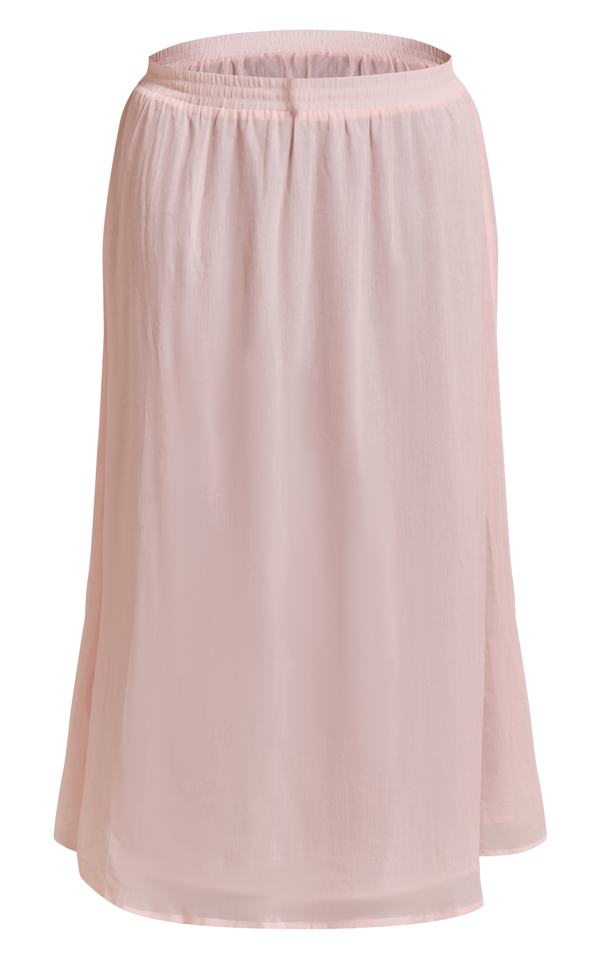 Plus Pink Chiffon Maxi Floaty Skirt image 5