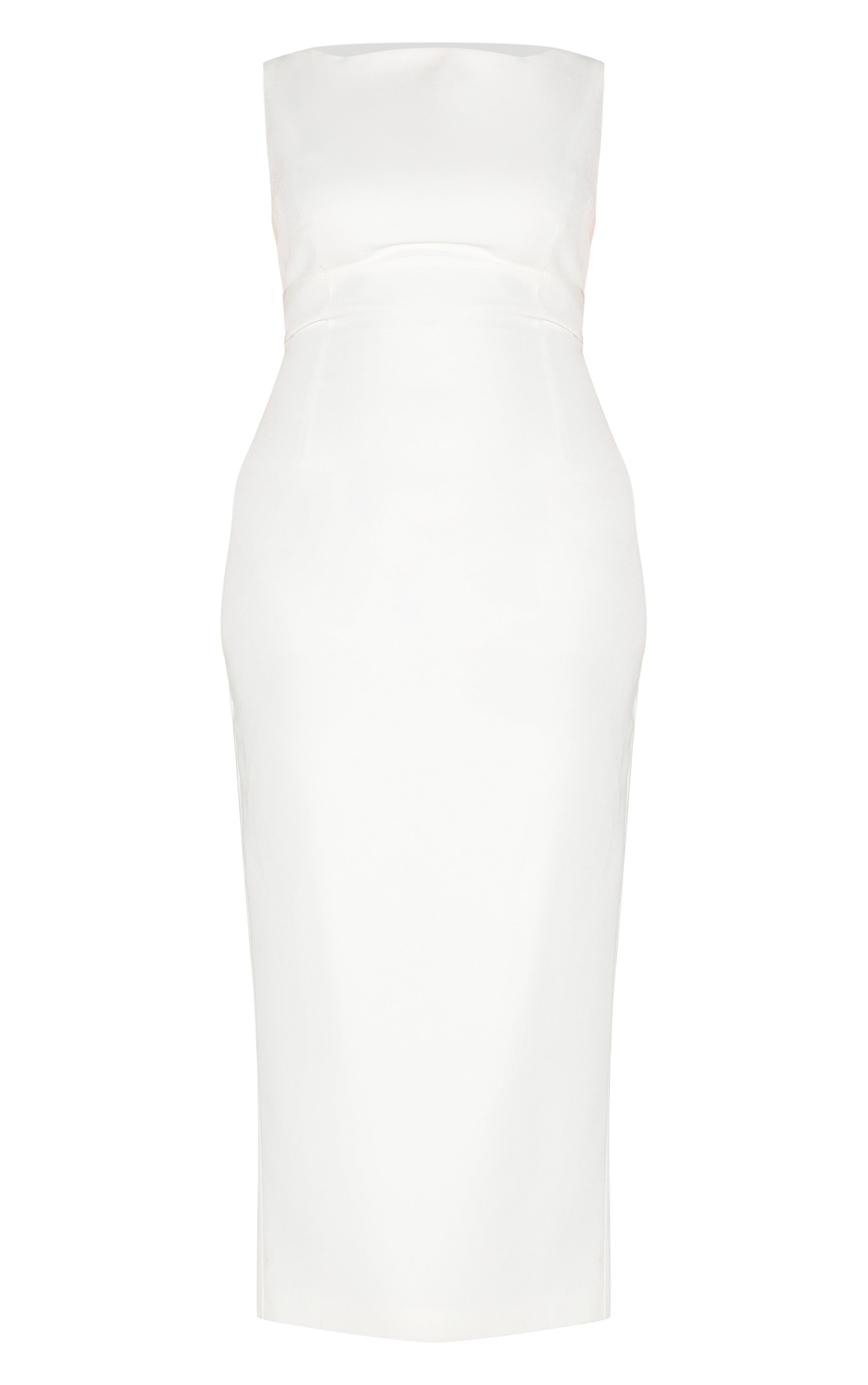 Plus Premium White Scoop Back Midaxi Dress image 5