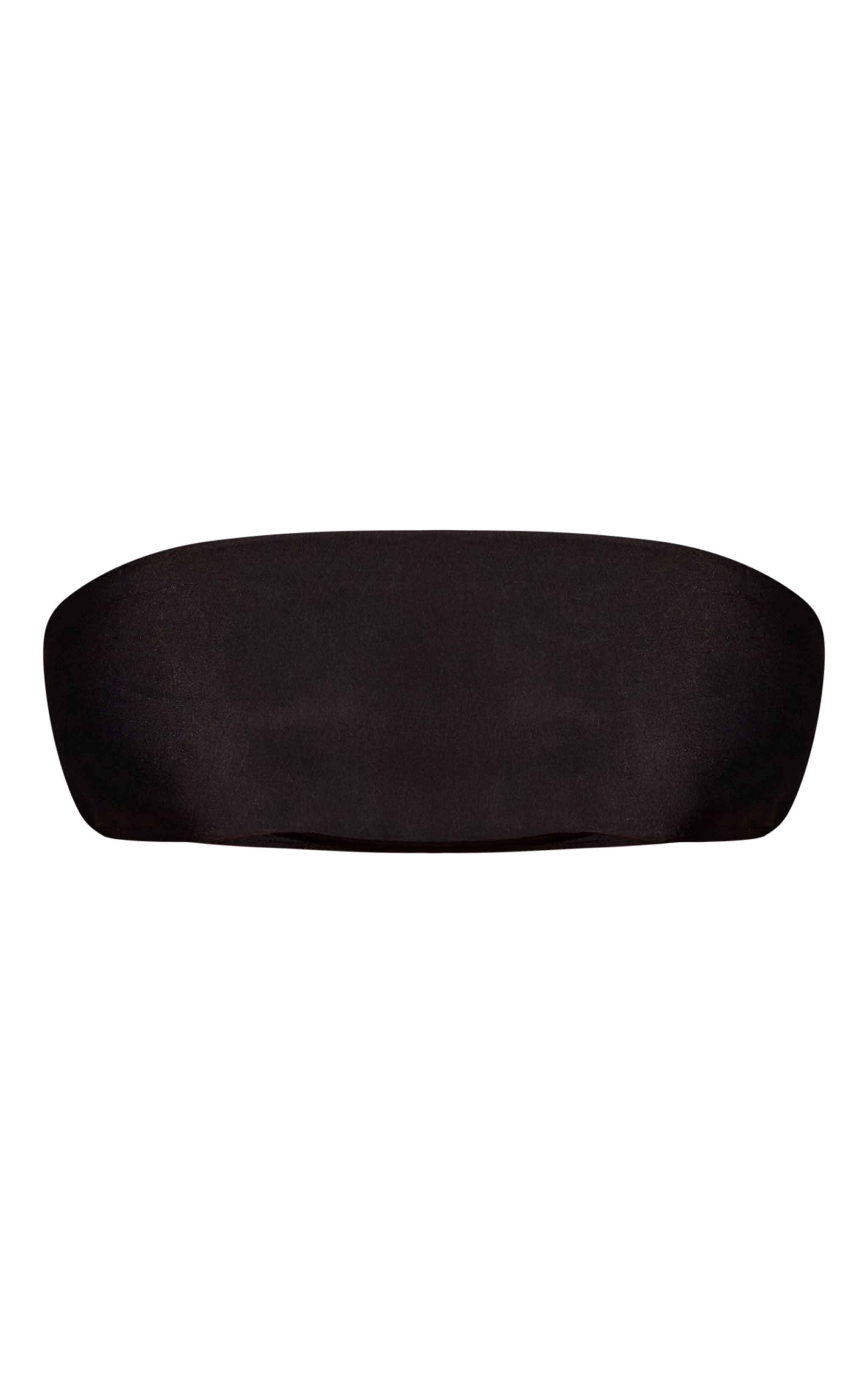 Haut de maillot de bain bandeau basique noir image 5