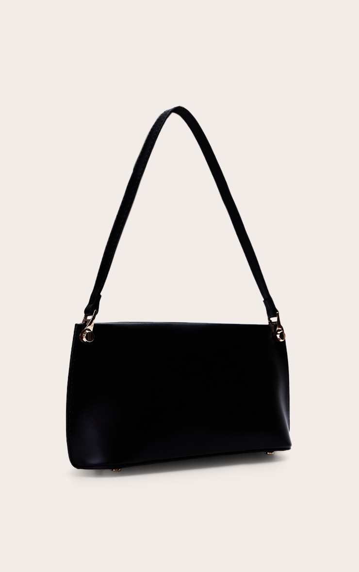 Black Matte Shoulder Teardrop Strap Bag image 2