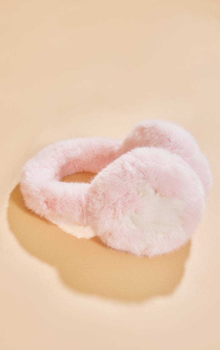 Baby Pink Fluffy Star Ear Muffs image 2