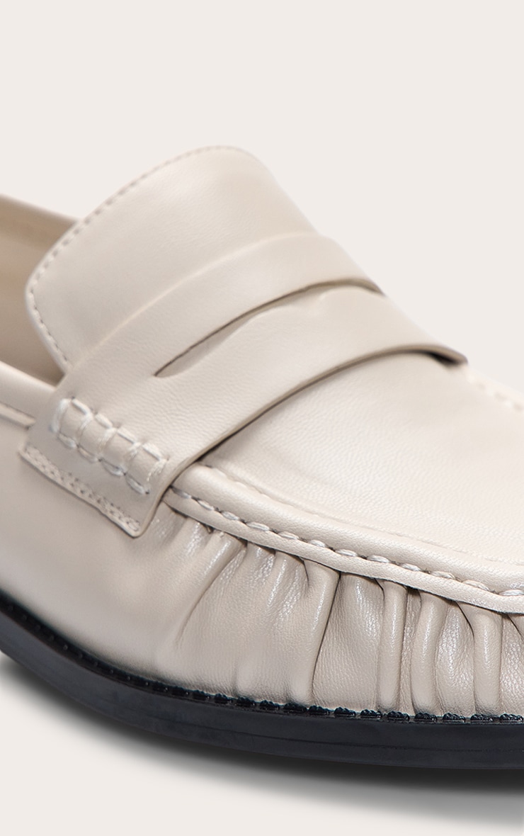Cream PU Loafer image 5