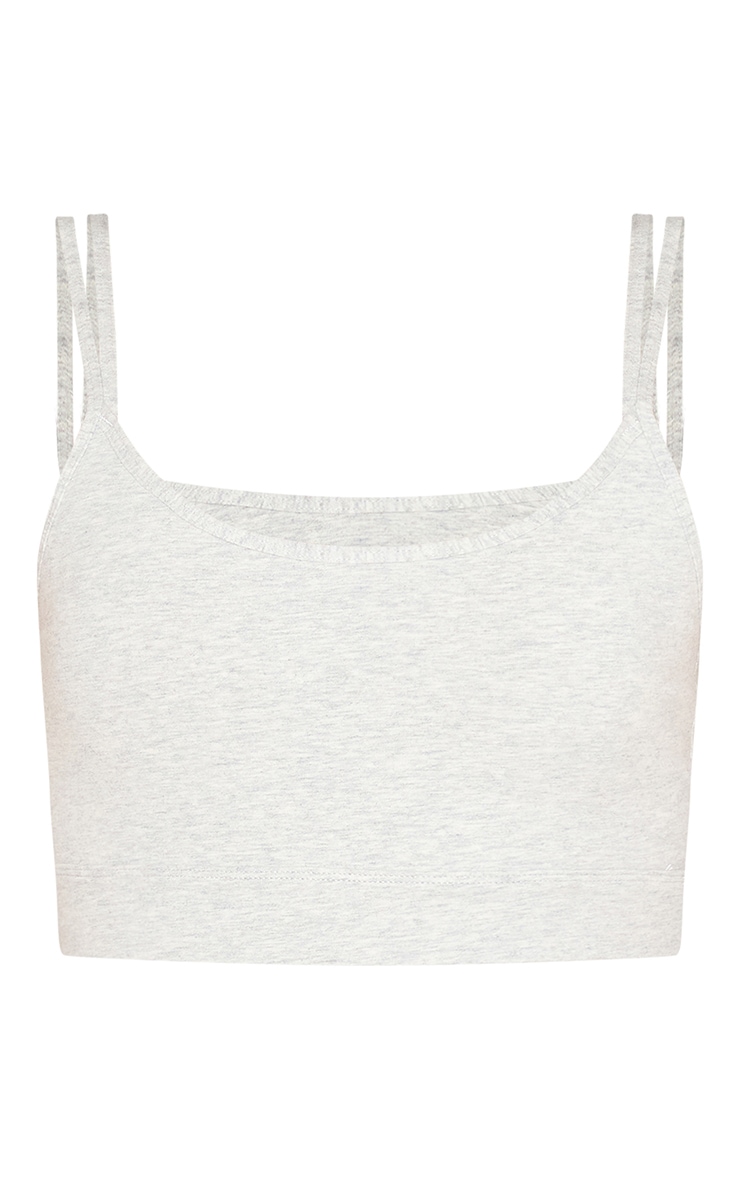 Ash Grey Sculpt Longline Padded Sports Bra image 5