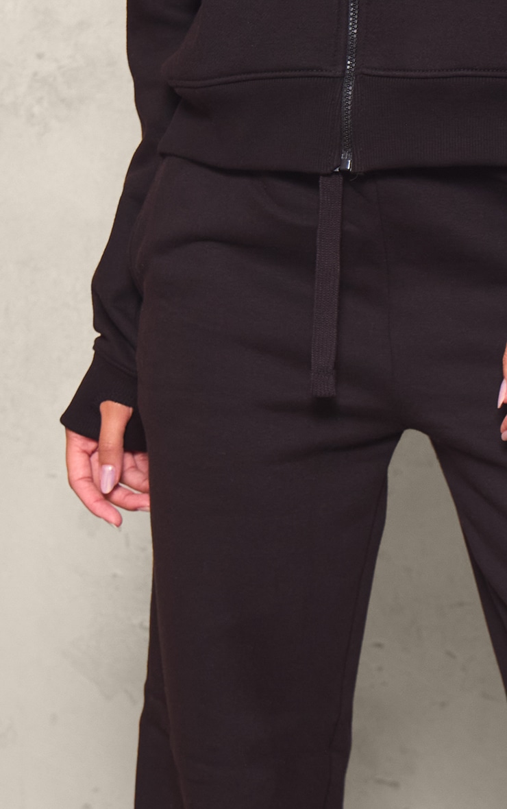 Black Wide Leg Oversized Sweatpants image 4