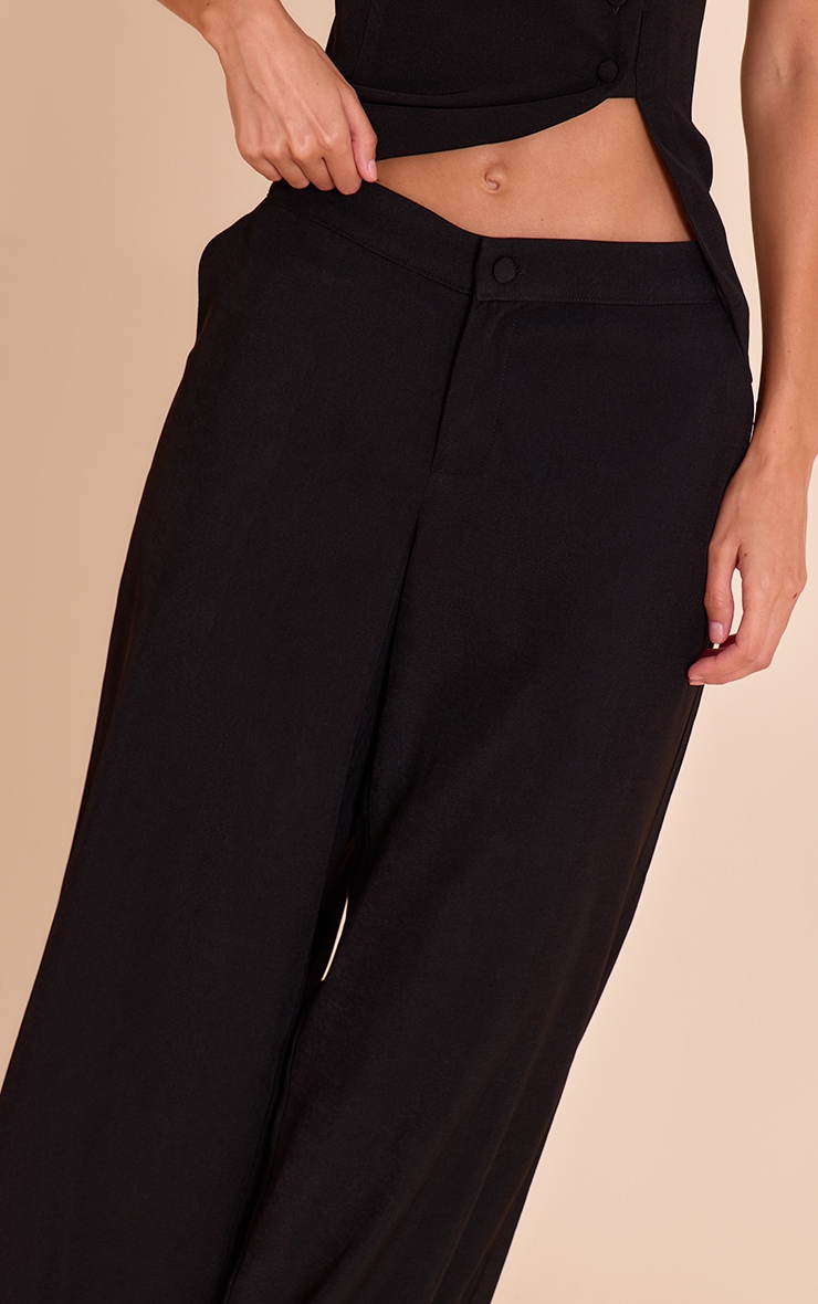Black Heavy Weight Woven Pants image 4