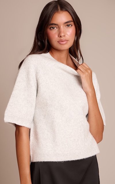 soft Grey Soft Knit T-shirt