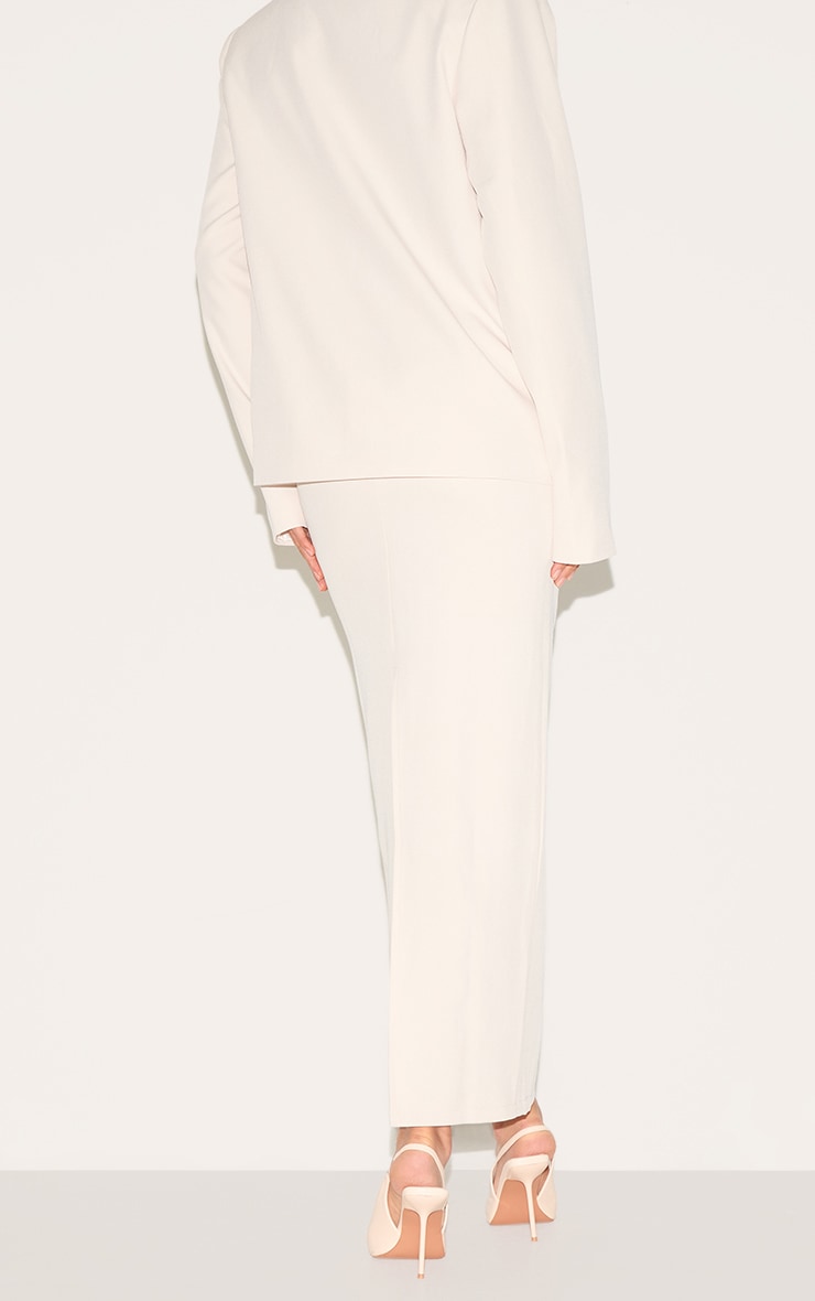 Tall Jupe de tailleur longue slim amande image 3