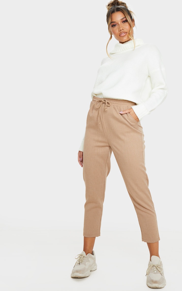 Taupe Diya Casual Trousers