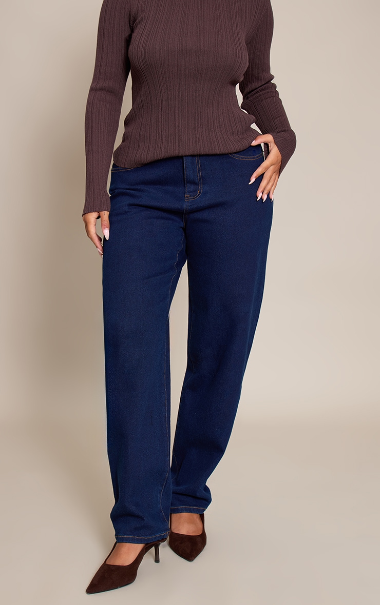 Shape Indigo Seam Detail Cargo Barrell Denim Jeans image 2