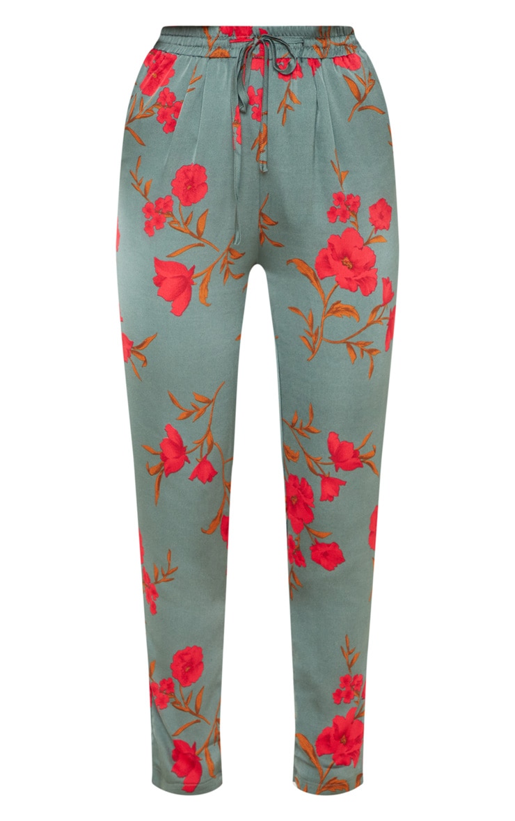 Printed deals cigarette trousers