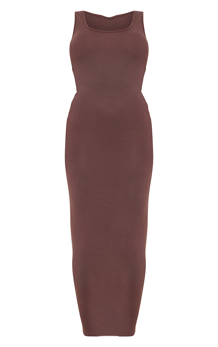 Chocolate Basic Maxi Dress image 6