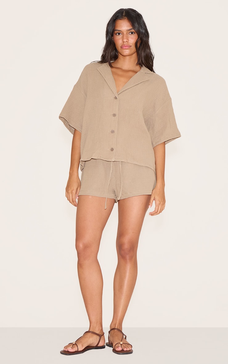 Clay Woven Floaty Drawstring Shorts image 4