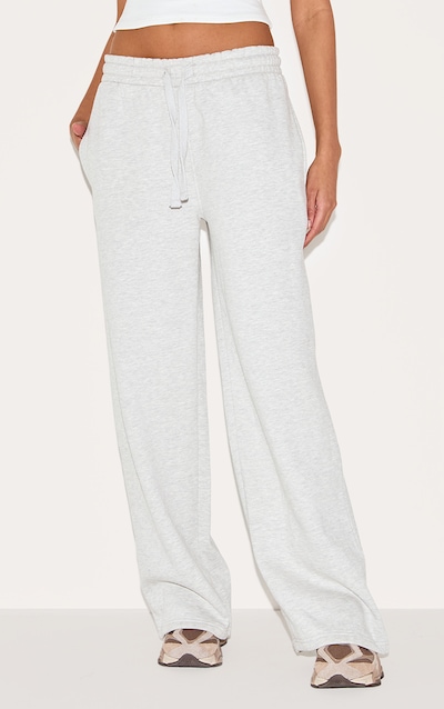 Ash Grey Premium Wide Leg Track Pants