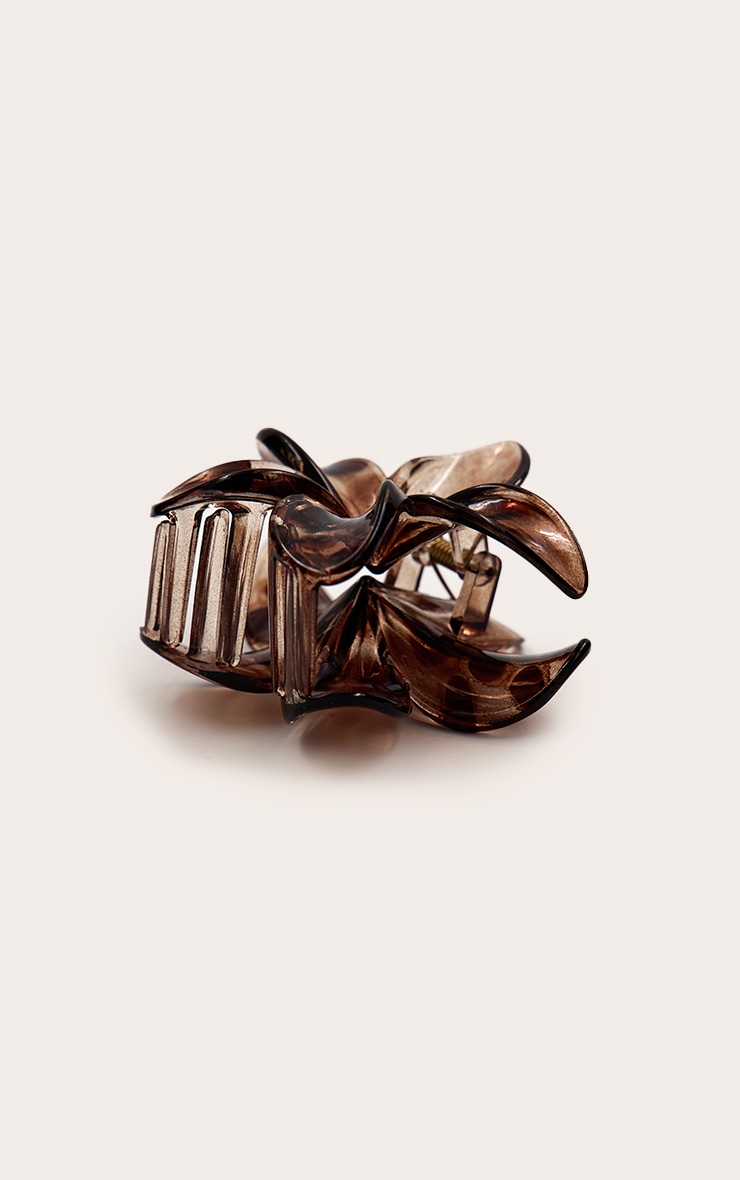 Tortoiseshell Lily Flower Hair Clip image 3