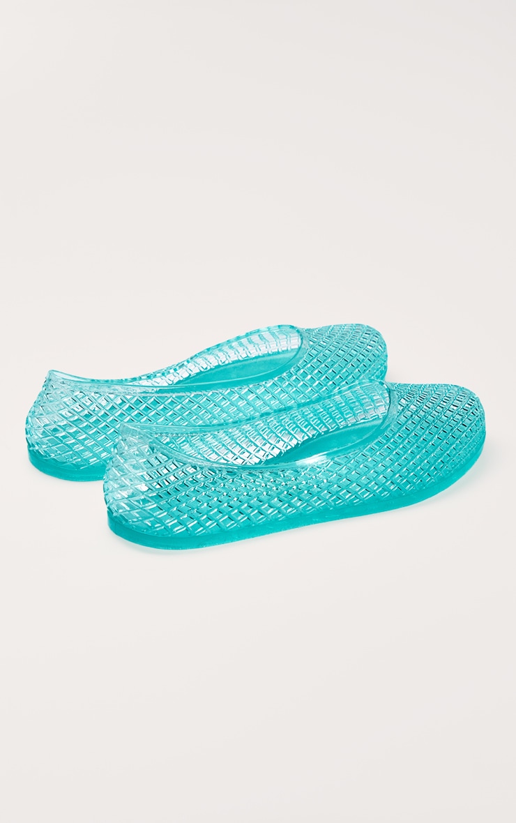 Aqua Jelly Ballet Flats image 4
