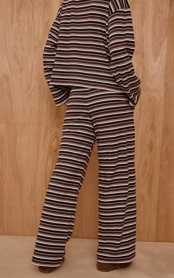 Black Stripe Super Soft Wide Leg Sweatpants image 3