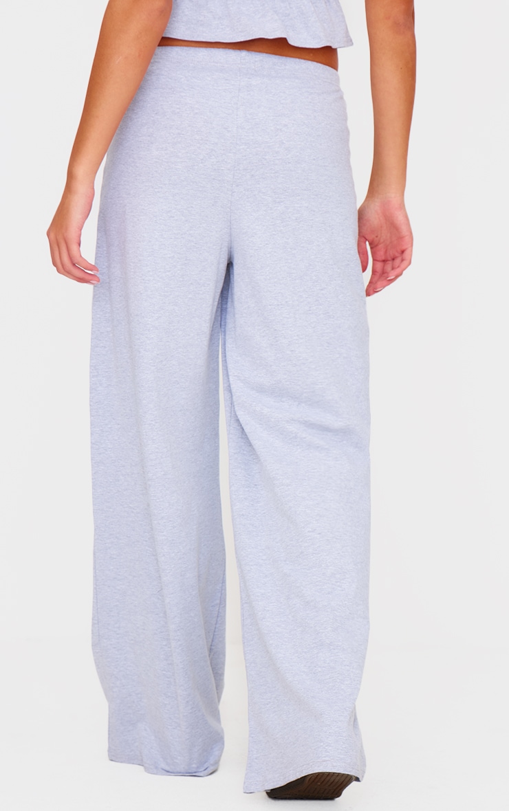 Grey Cotton Straight Leg Pants image 3