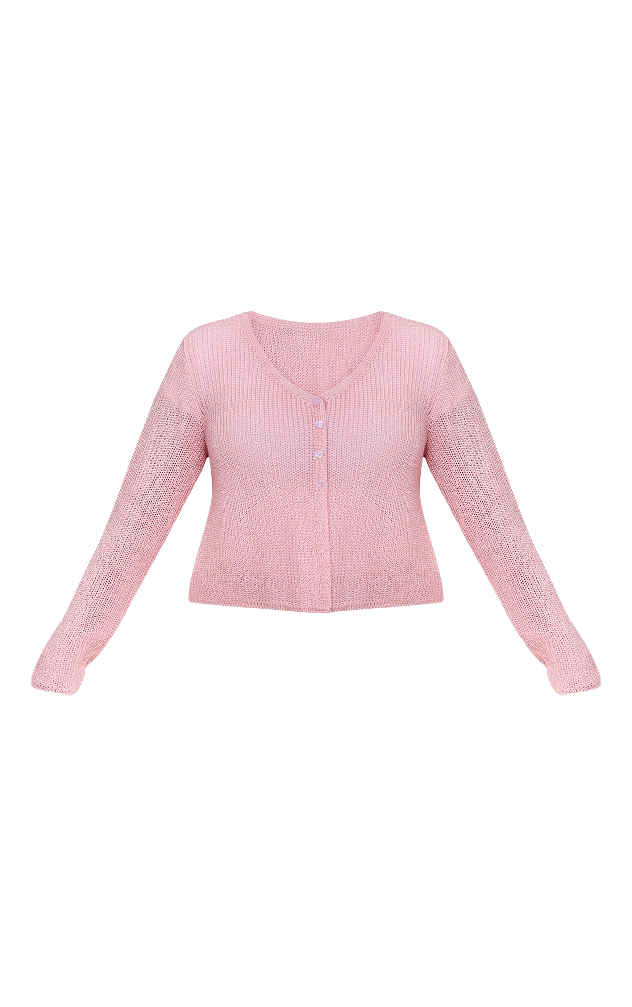 Plus Pink Filagree Button Cardigan image 5