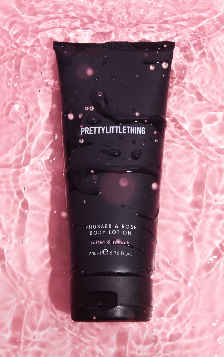 PRETTYLITTLETHING Rose & Rhubarb Body Lotion image 1
