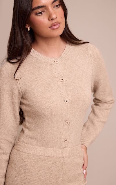 Taupe Soft Knit Button Up Bodysuit