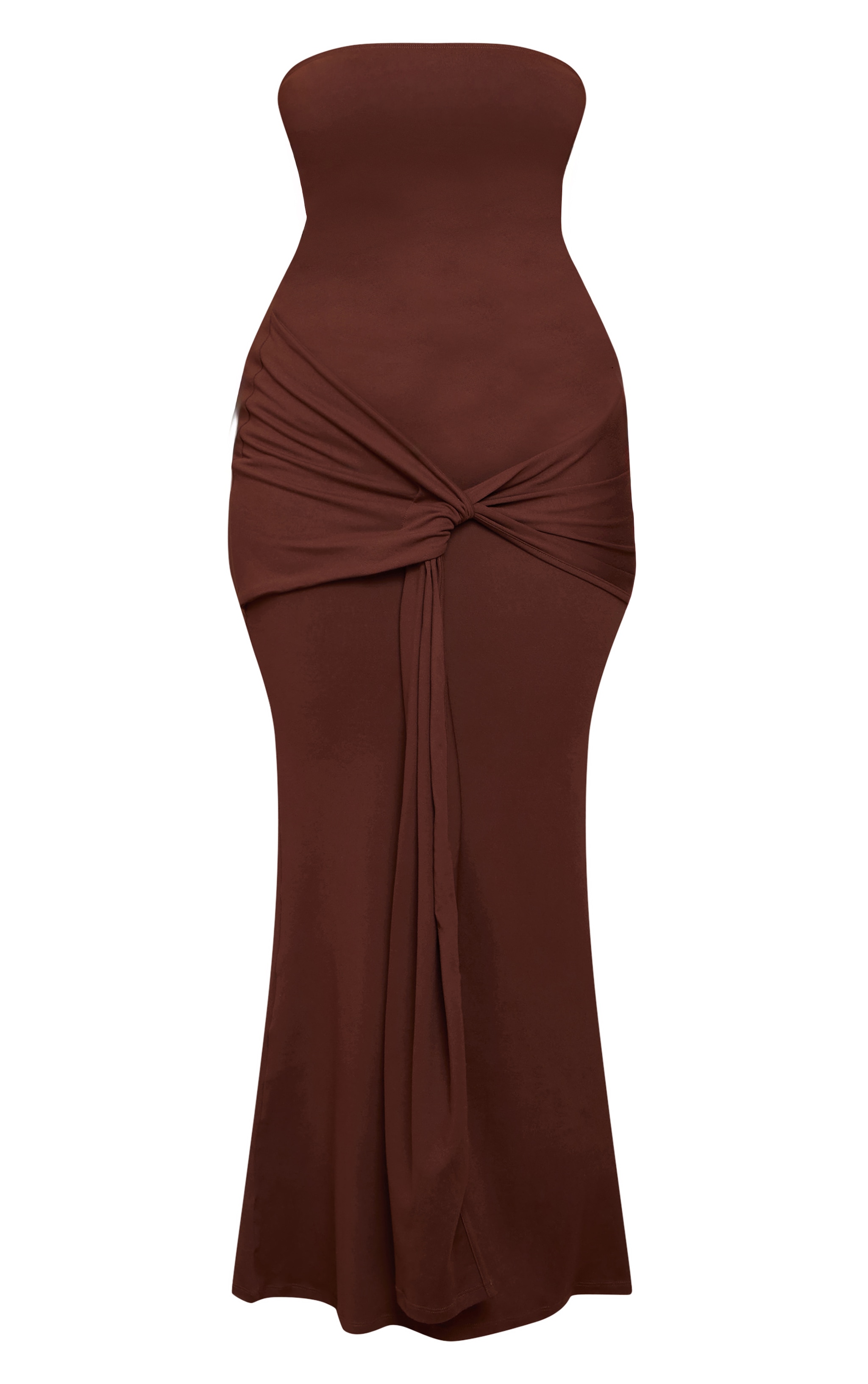 Shape Chocolate Sculpt Bandeau Wrap Drape Maxi Dress image 5